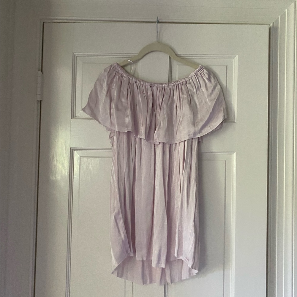 Australian brand Steele.  Never worn off the shoulder silk top.  size M